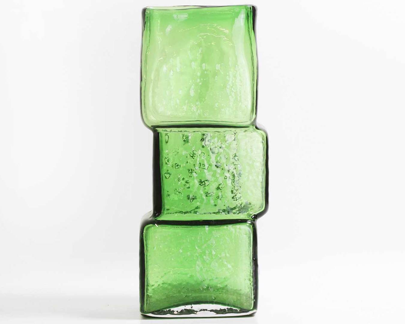 Geoffrey Baxter (1922-1995) for Whitefriars, a 'Drunken Bricklayer' glass vase (Sold for £3,120)